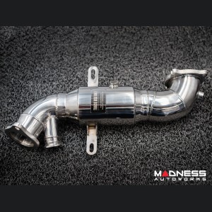 Alfa Romeo Stelvio Downpipe - 2.0L - TUO - w/ Enlarged Shell